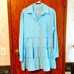 Beautiful Baby Blue Mini Dress NEW XXL